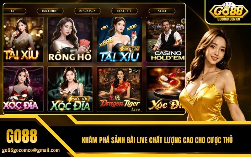 Khám Phá Sảnh Bài Live Chất Lượng Cao Cho Cược Thủ