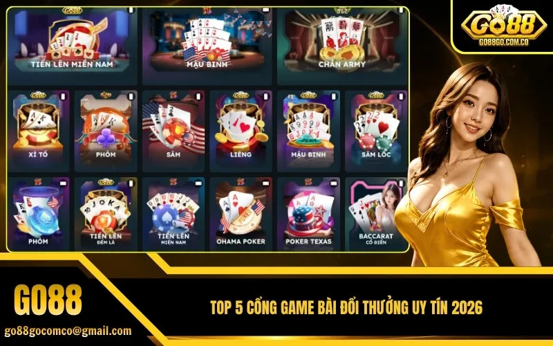 Bảng Xếp Hạng Top 5 Cổng Game Bài Đổi Thưởng Uy Tín 2026
