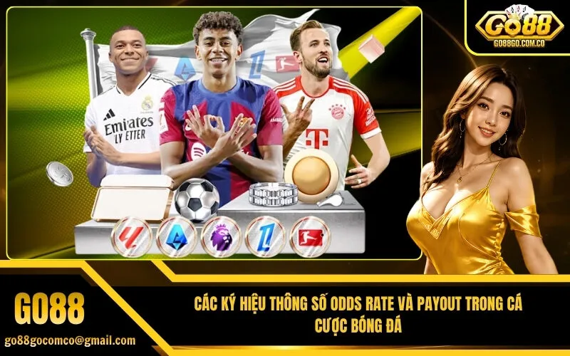 Các ký hiệu thông số Odds Rate và Payout trong cá cược bóng đá