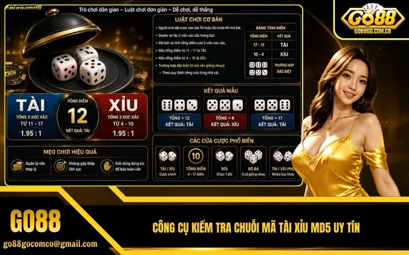 Công cụ kiểm tra chuỗi mã tài xỉu MD5 uy tín