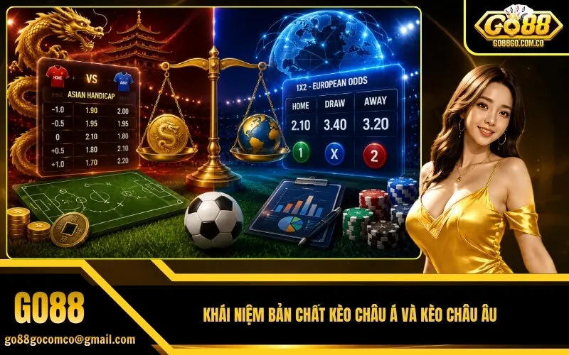 Khái niệm bản chất kèo Châu Á và kèo Châu Âu