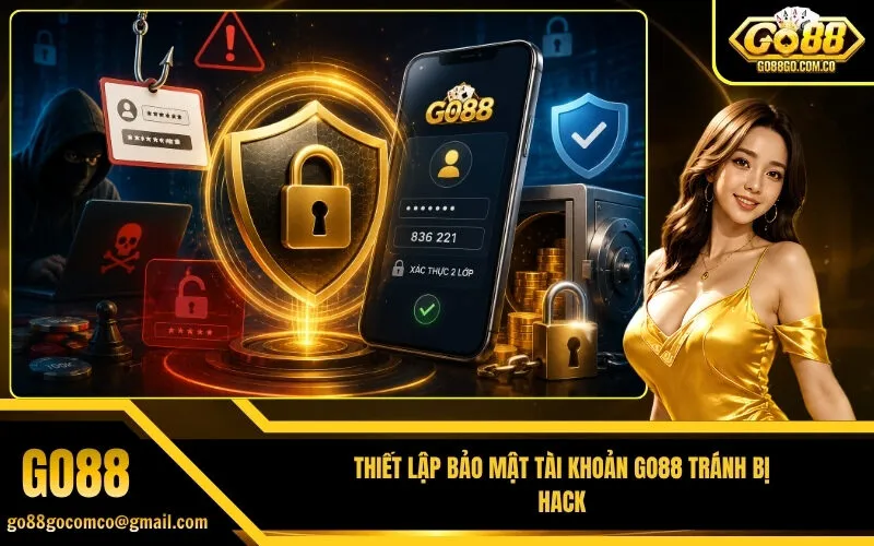 Thiết lập bảo mật tài khoản Go88 tránh bị hack